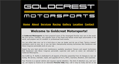 Desktop Screenshot of goldcrestmotorsports.com